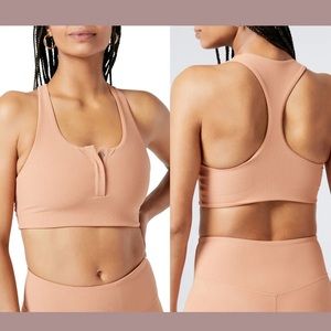 L Space Ribbed Underdog Racerback Sports Bra Small